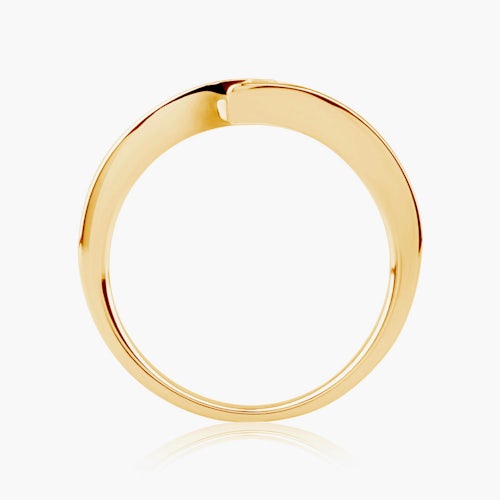 Pierścionek zaręczynowy Minimalism: złoty, diament
